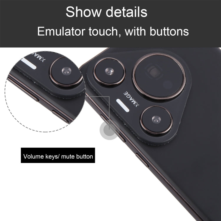 For Huawei Pura 70 Pro Color Screen Non-Working Fake Dummy Display Model (Black)
