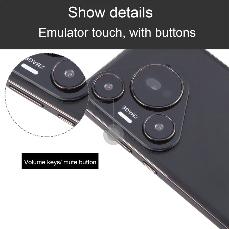For Huawei Pura 70 Pro+ Color Screen Non-Working Fake Dummy Display Model (Black)