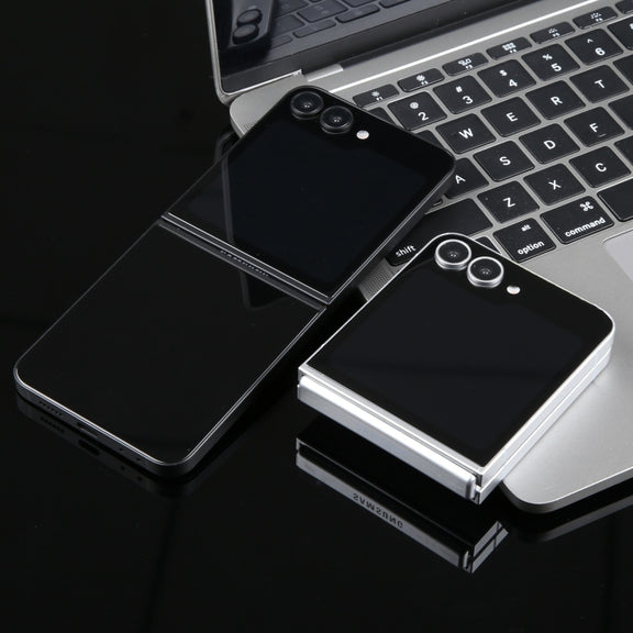 For Samsung Galaxy Z Flip6 Black Screen Non-Working Fake Dummy Display Model (White)