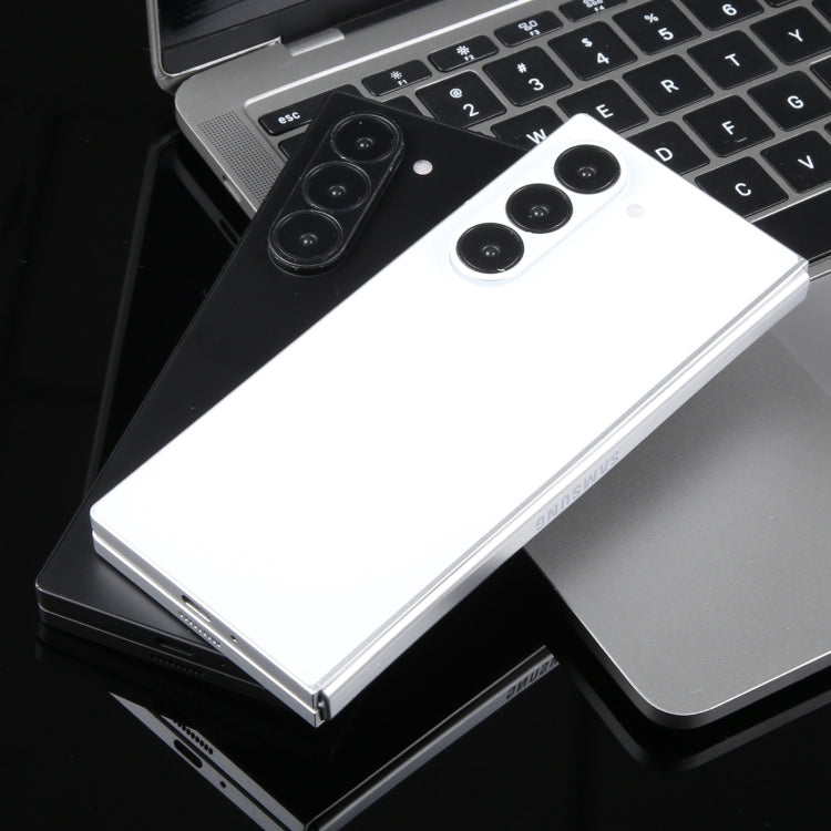 For Samsung Galaxy Z Fold6 Black Screen Non-Working Fake Dummy Display Model (Silver)