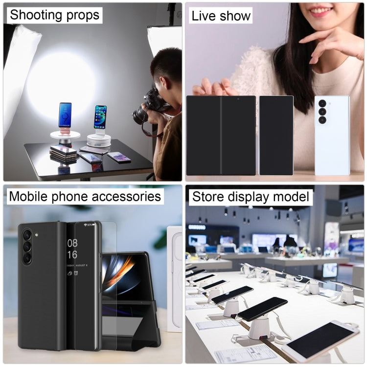 For Samsung Galaxy Z Fold6 Black Screen Non-Working Fake Dummy Display Model (Silver)