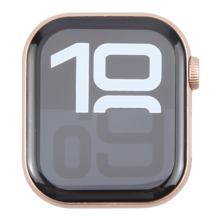 For Apple Watch Series 10 46mm Color Screen Non-Working Fake Dummy Display Model, For Photographing Watch-strap, No Watchband (Rose Gold)