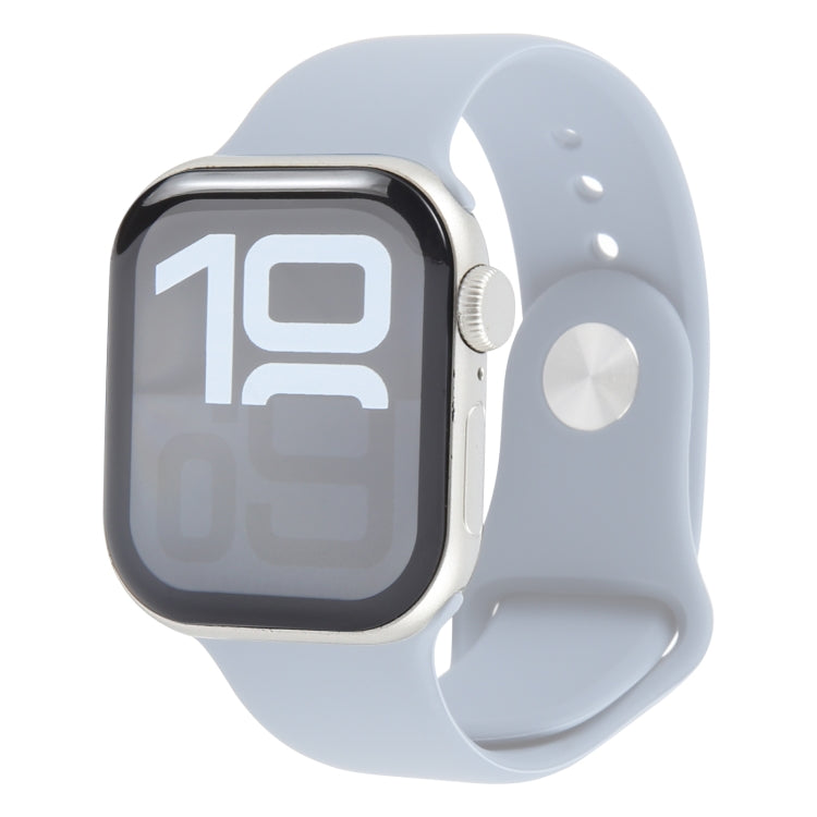 For Apple Watch Series 10 46mm Color Screen Non-Working Fake Dummy Display Model, For Photographing Watch-strap, No Watchband (Silver)