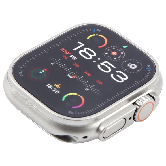 For Apple Watch Ultra 2 49mm Color Screen Non-Working Fake Dummy Display Model, For Photographing Watch-strap, No Watchband (Silver)