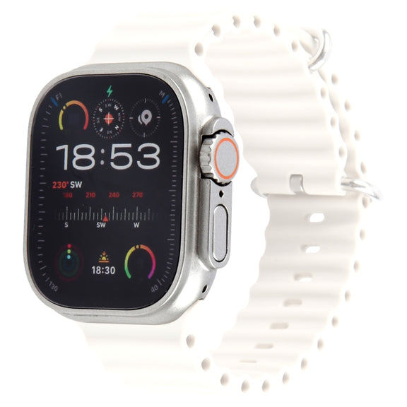 For Apple Watch Ultra 2 49mm Color Screen Non-Working Fake Dummy Display Model, For Photographing Watch-strap, No Watchband (Silver)