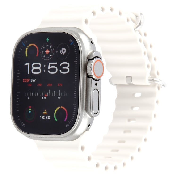 For Apple Watch Ultra 2 49mm Color Screen Non-Working Fake Dummy Display Model, For Photographing Watch-strap, No Watchband (Silver)
