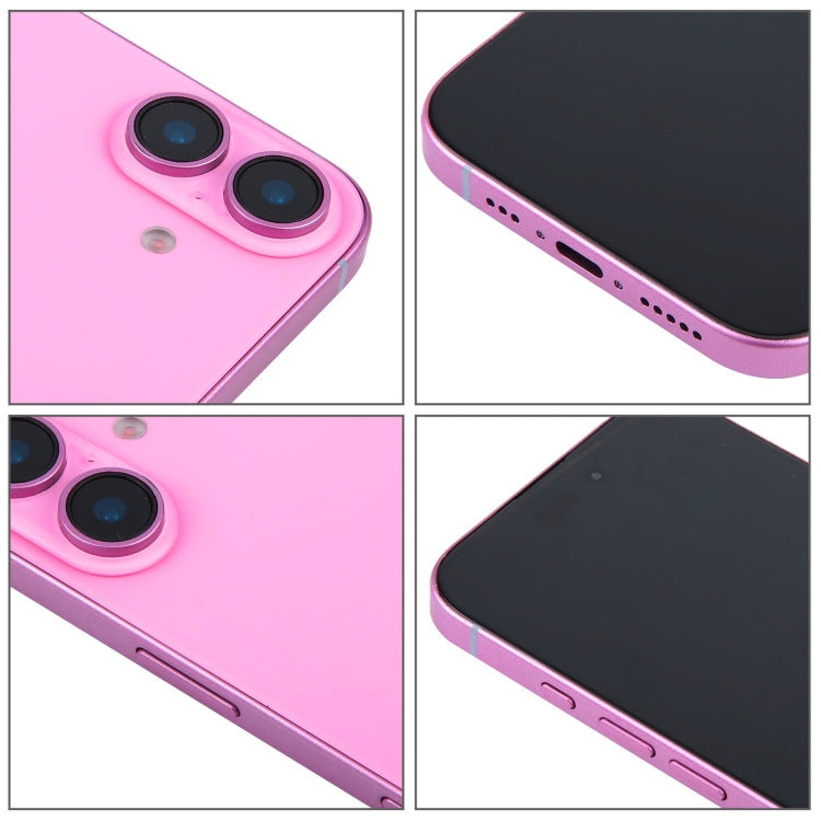 For iPhone 16 Plus Black Screen Non-Working Fake Dummy Display Model (Pink) - free shipping - PMC TechLife - Order now!