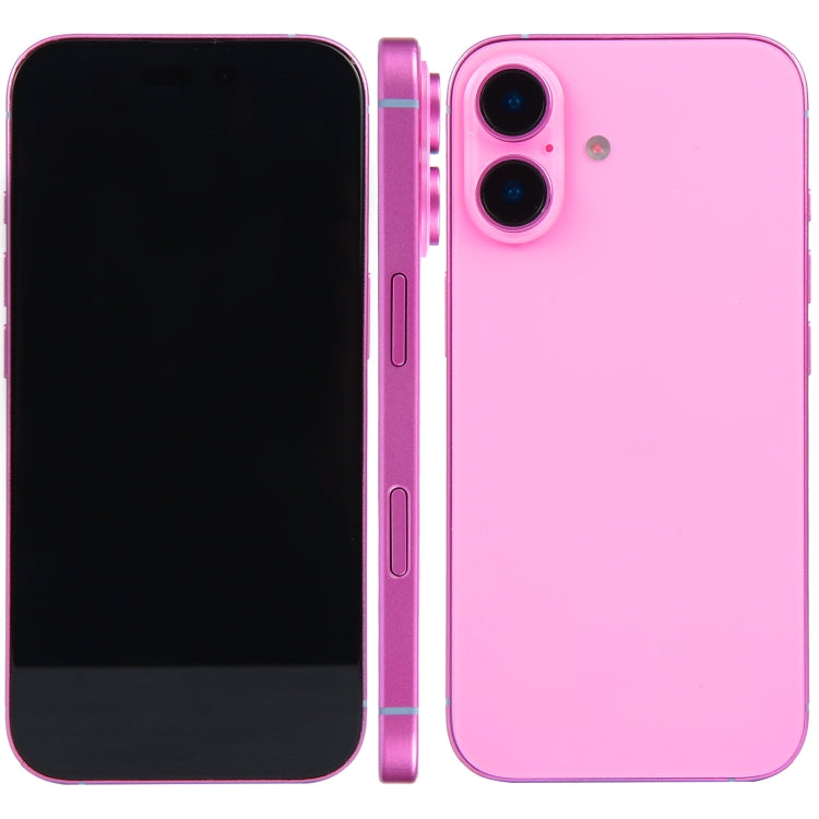 For iPhone 16 Plus Black Screen Non-Working Fake Dummy Display Model (Pink) - free shipping - PMC TechLife - Order now!