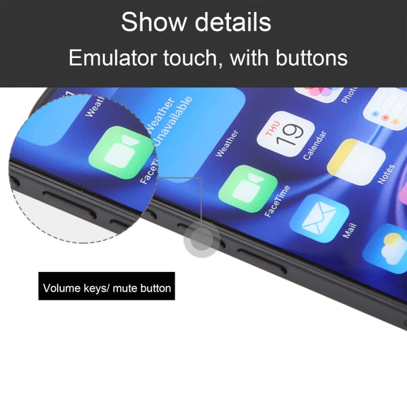 For iPhone 16 Color Screen Non-Working Fake Dummy Display Model (Black)