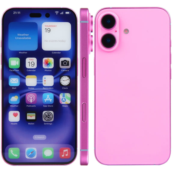 For iPhone 16 Color Screen Non-Working Fake Dummy Display Model (Pink)