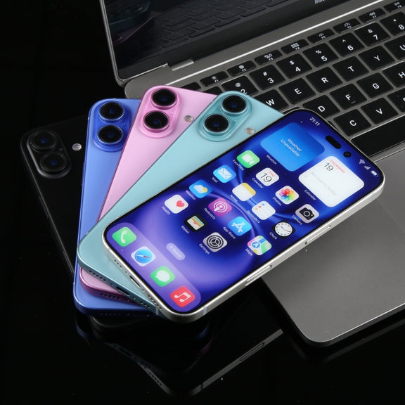 For iPhone 16 Color Screen Non-Working Fake Dummy Display Model (Black)
