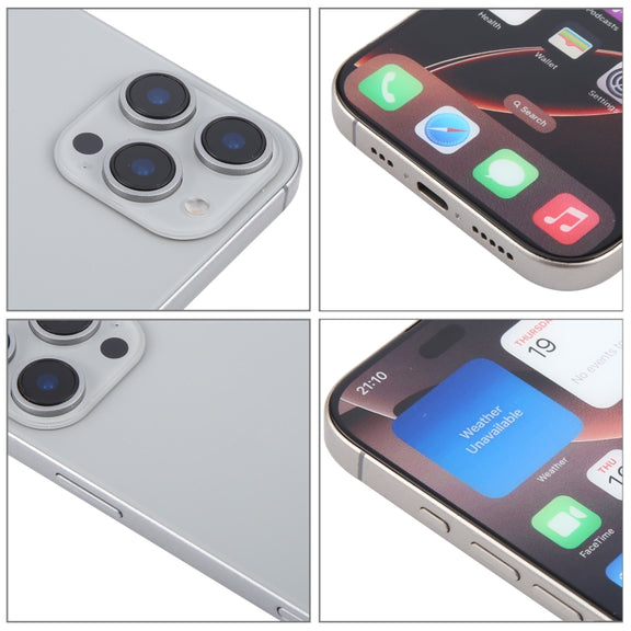 For iPhone 16 Pro Color Screen Non-Working Fake Dummy Display Model (Natural)