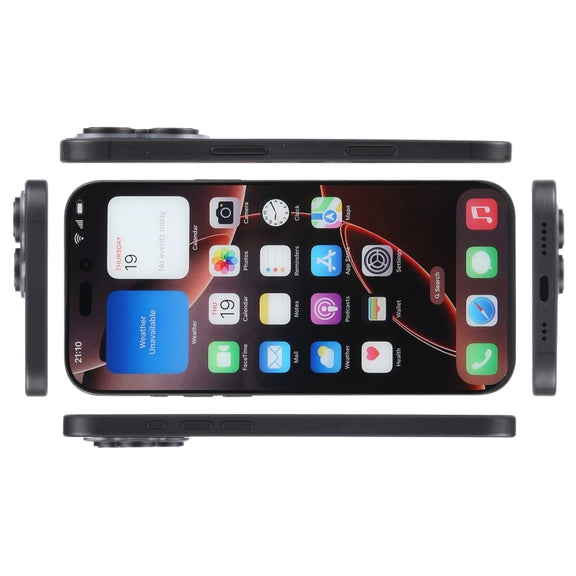 For iPhone 16 Pro Max Color Screen Non-Working Fake Dummy Display Model (Black)