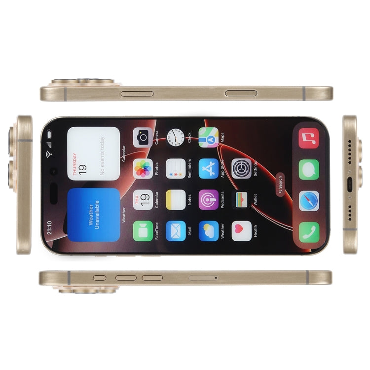 For iPhone 16 Pro Max Color Screen Non-Working Fake Dummy Display Model (Desert)
