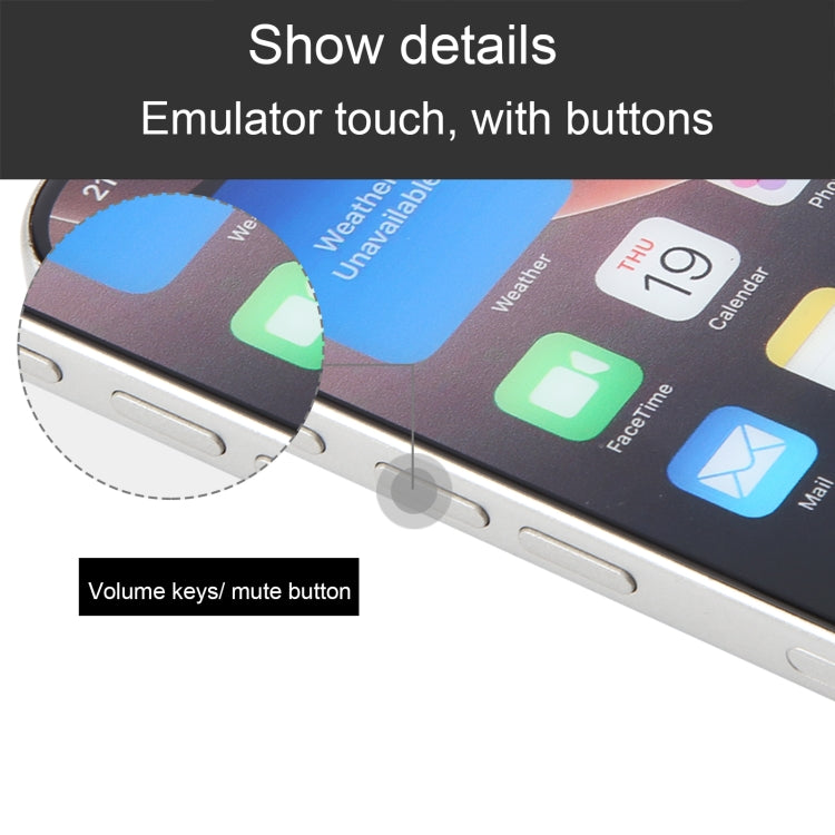 For iPhone 16 Pro Max Color Screen Non-Working Fake Dummy Display Model (White)