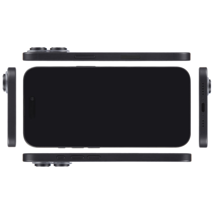 For iPhone 16 Black Screen Non-Working Fake Dummy Display Model (Black)