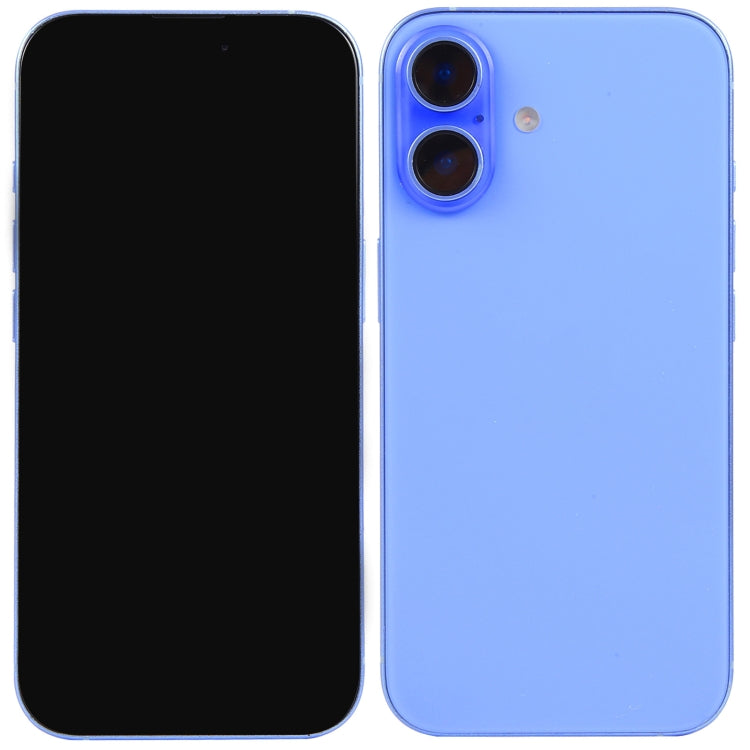For iPhone 16 Black Screen Non-Working Fake Dummy Display Model (Ultramarine)