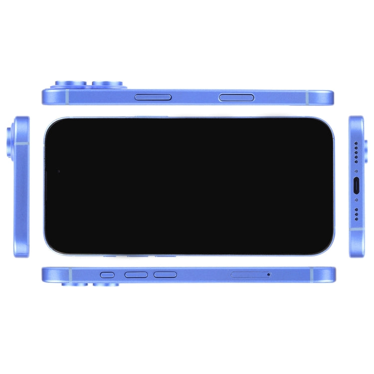 For iPhone 16 Black Screen Non-Working Fake Dummy Display Model (Ultramarine)