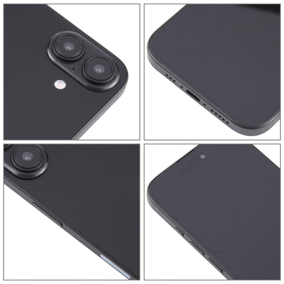 For iPhone 16 Plus Black Screen Non-Working Fake Dummy Display Model (Black)
