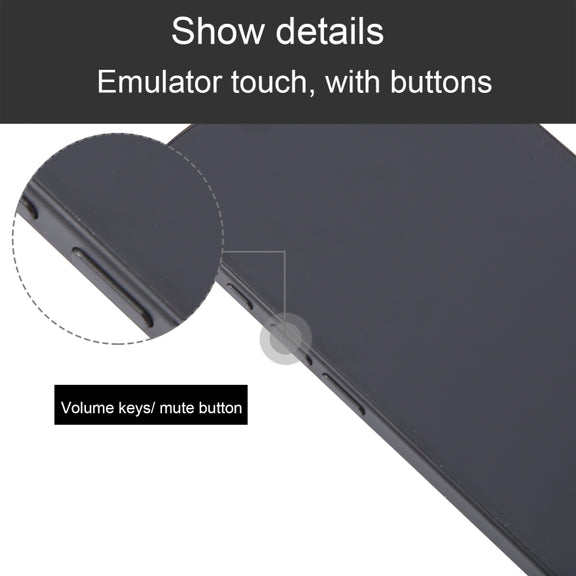 For iPhone 16 Plus Black Screen Non-Working Fake Dummy Display Model (Black)