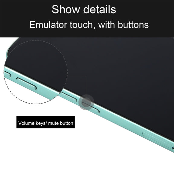 For iPhone 16 Plus Black Screen Non-Working Fake Dummy Display Model (Teal)