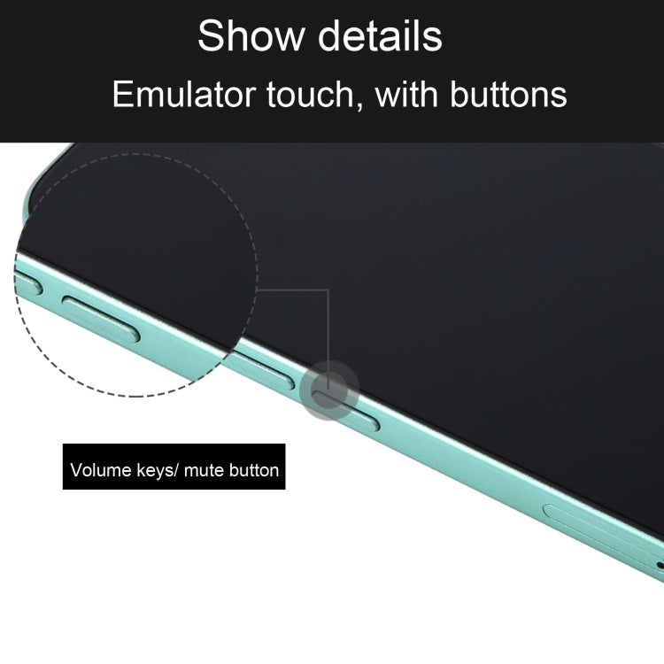 For iPhone 16 Plus Black Screen Non-Working Fake Dummy Display Model (Teal)