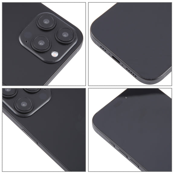 For iPhone 16 Pro Black Screen Non-Working Fake Dummy Display Model (Black)