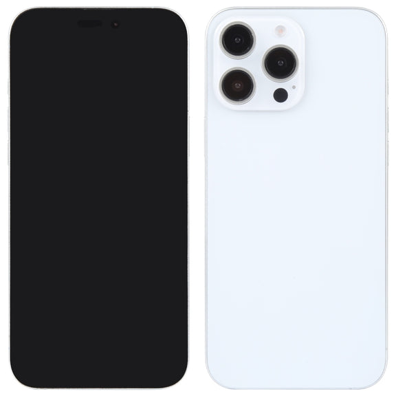 For iPhone 16 Pro Black Screen Non-Working Fake Dummy Display Model (White)