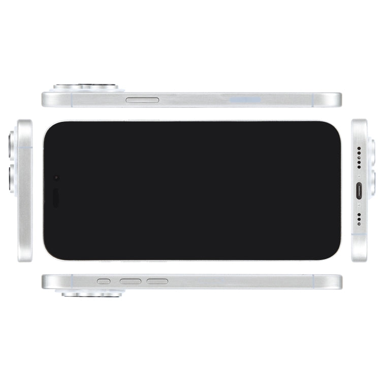 For iPhone 16 Pro Black Screen Non-Working Fake Dummy Display Model (White)