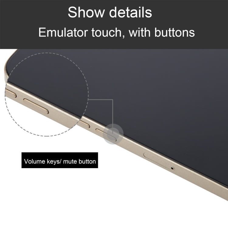 For iPhone 16 Pro Max Black Screen Non-Working Fake Dummy Display Model (Desert)