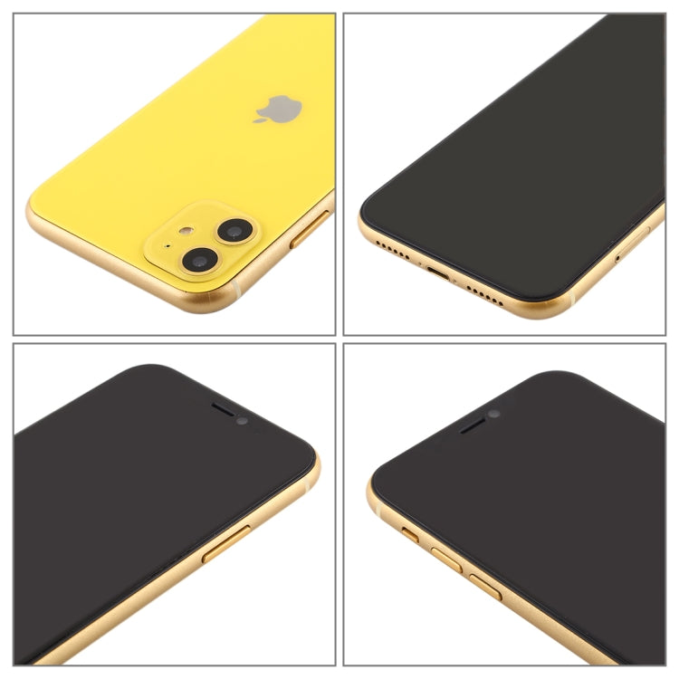 For iPhone 11 Black Screen Non-Working Fake Dummy Display Model (Yellow)