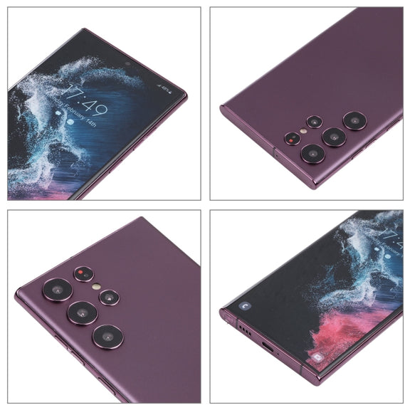 For Samsung Galaxy S22 Ultra 5G Color Screen Non-Working Fake Dummy Display Model(Purple)