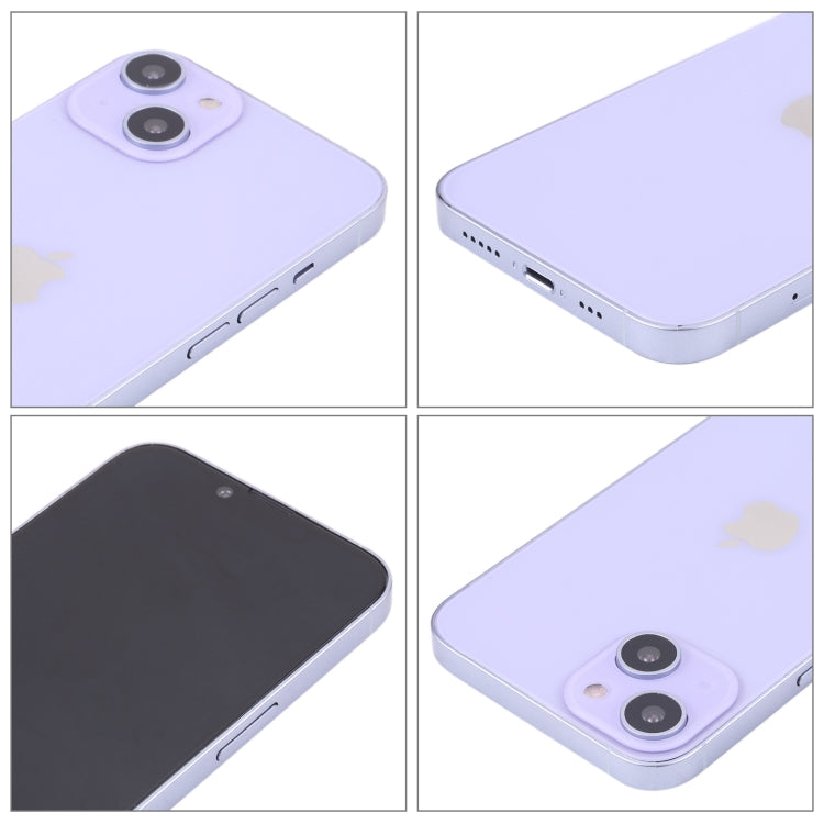 For iPhone 14 Black Screen Non-Working Fake Dummy Display Model(Purple)