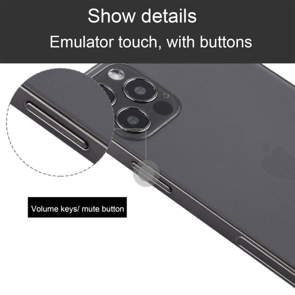 For iPhone 12 Pro Black Screen Non-Working Fake Dummy Display Model, Light Version(Black)