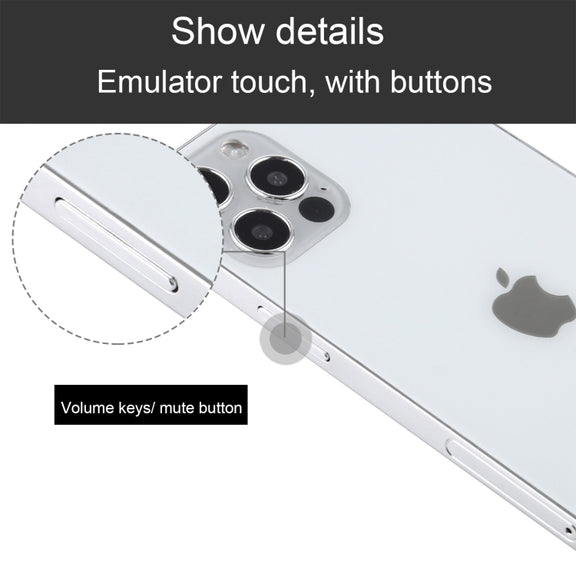 For iPhone 12 Pro Black Screen Non-Working Fake Dummy Display Model, Light Version(White)