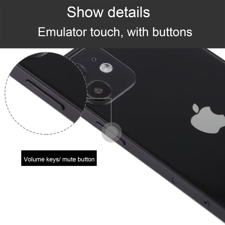 For iPhone 12 mini Black Screen Non-Working Fake Dummy Display Model, Light Version(Black)