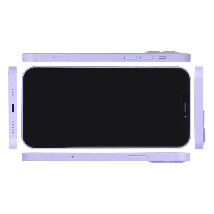 For iPhone 12 Black Screen Non-Working Fake Dummy Display Model, Light Version(Purple)