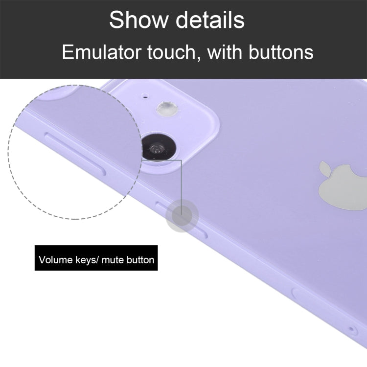 For iPhone 12 Black Screen Non-Working Fake Dummy Display Model, Light Version(Purple)