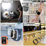 For Apple Watch Series 10 42mm Black Screen Non-Working Fake Dummy Display Model, For Photographing Watch-strap, No Watchband (Black)