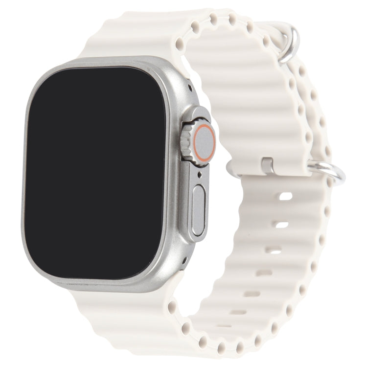 For Apple Watch Ultra 2 49mm Black Screen Non-Working Fake Dummy Display Model (Beige White) - Watch Model by PMC TechLife | Online Shopping South Africa | PMC TechLife | Buy Now Pay Later Mobicred