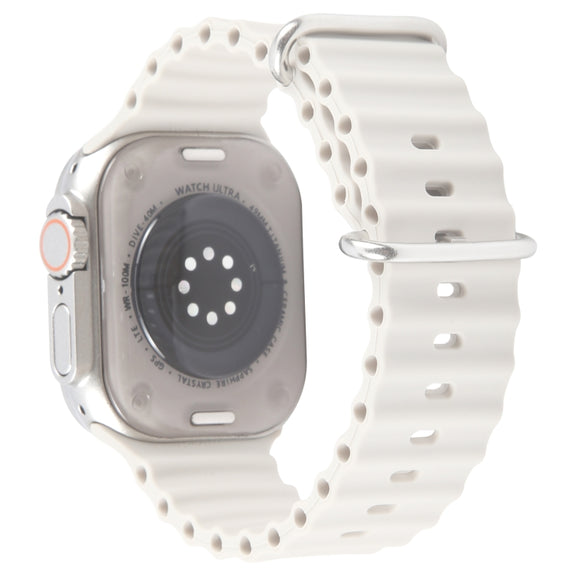 For Apple Watch Ultra 2 49mm Black Screen Non-Working Fake Dummy Display Model (Beige White)