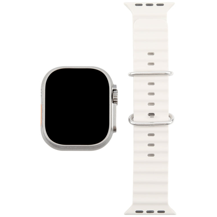 For Apple Watch Ultra 2 49mm Black Screen Non-Working Fake Dummy Display Model (Beige White)