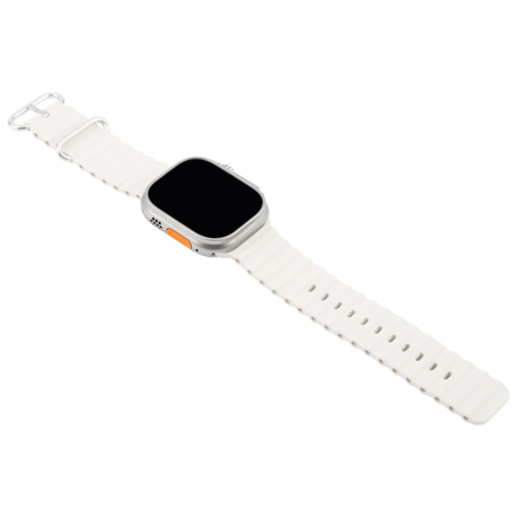 For Apple Watch Ultra 2 49mm Black Screen Non-Working Fake Dummy Display Model (Beige White) - Watch Model by PMC TechLife | Online Shopping South Africa | PMC TechLife | Buy Now Pay Later Mobicred