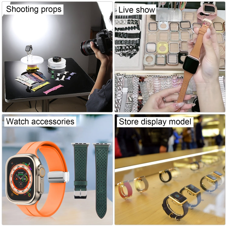 For Apple Watch Ultra 2 49mm Black Screen Non-Working Fake Dummy Display Model (Beige White)