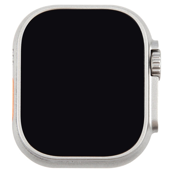 For Apple Watch Ultra 2 49mm Black Screen Non-Working Fake Dummy Display Model, For Photographing Watch-strap, No Watchband (Silver)