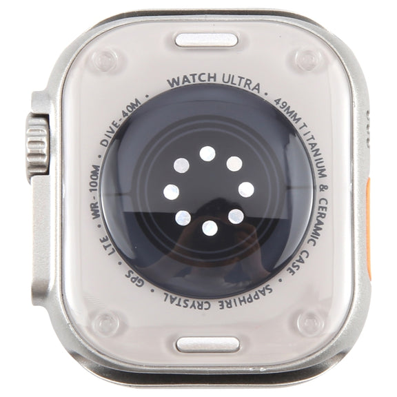 For Apple Watch Ultra 2 49mm Black Screen Non-Working Fake Dummy Display Model, For Photographing Watch-strap, No Watchband (Silver)