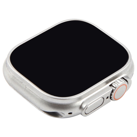 For Apple Watch Ultra 2 49mm Black Screen Non-Working Fake Dummy Display Model, For Photographing Watch-strap, No Watchband (Silver)