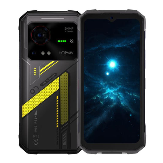 HOTWAV Hyper 7 Rugged Phone, 8GB+256GB, 10800mAh, 6.6 inch Android 14 MediaTek Dimensity 7050 5G, Network: 5G, OTG, NFC (Punk Yellow) - free shipping - PMC Jewellery - Order now!