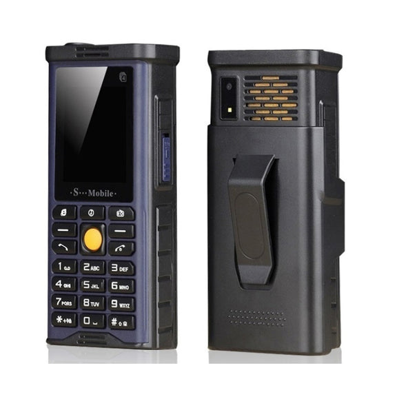 S-G8800 Triple Proofing Elder Phone, Water-resistant Shockproof Dustproof, 2400mAh Battery, 2.2 inch, 21 Keys, LED Flashlight, FM, Quad SIM, with Antenna(Blue)