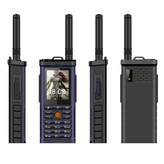 S-G8800 Triple Proofing Elder Phone, Water-resistant Shockproof Dustproof, 2400mAh Battery, 2.2 inch, 21 Keys, LED Flashlight, FM, Quad SIM, with Antenna(Blue)